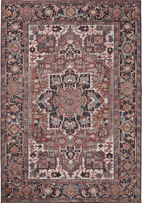 Image de benuta tapis vintage lavable George Multicolore 140x200 cm tapis de salon chambre doux oriental rectangulaire