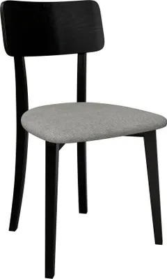 Produktbild von MIRJAN24 Stuhl Hugo New VI, Esszimmerstuhl aus Buchenholz, 47x48x86 cm (Holzfarbe: Schwarz, Stofffarbe: Hygge D91)