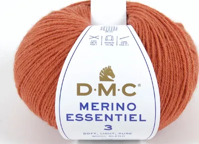 Image de DMC Merino Essentiel-3 – Fil composé à 50 % de Laine et à 50 % d'acrylique (couleur 953)