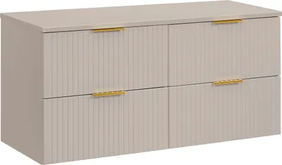 Produktbild von Waschtischunterschrank 120.8cm Adriel mit 4 Schubladen, Beige