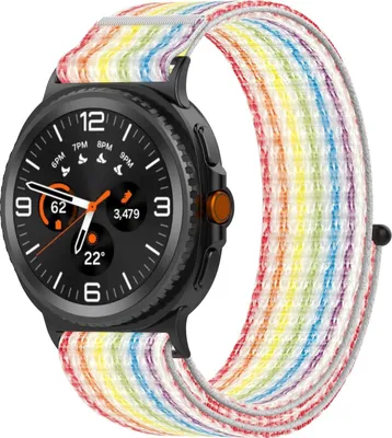 Immagine prodotto di Per Samsung Galaxy Watch 8 / 8 Classic / Ultra 2 Nylon elastico velcro sostituzione cinturino colorato