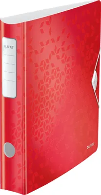 Produktbild von Esselte Leitz Active WOW Ordner 180° 65mm breit rot Griffloch abger