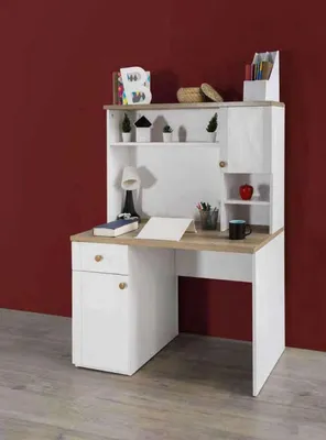 Zdjęcie produktu dla Nowoczesne Biurko Drewno Sypialnia Pokój Młodzieżowy Pokój Dziecięcy Białe Meble Design Nowe