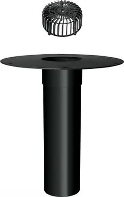 Produktbild von Flachdachablauf mit Flansch aus Bitumen mit Sieb DN 50