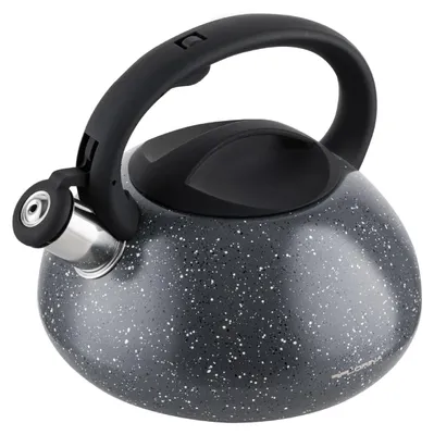 Produktbild von FLORINA Wasserkessel (2,5 l) I Edelstahl Teekessel LAVA I Flötenkessel mit Silik
