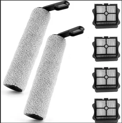 Produktbild von 2 Bürstenwalzen und 4 Filter für Tineco iFloor 5 Breeze Komplett-Nassreinigung-Zubehör. iFloor 5 Breeze Komplett-Set Bürstenwalze/Filter.