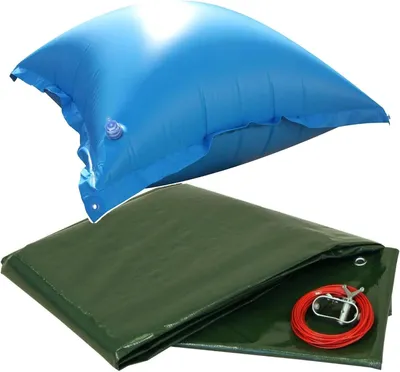 Produktbild von Welo Überwinterungs-Set Rundpool Ø 550 cm Poolabdeckung mit Poolkissen I 180 g