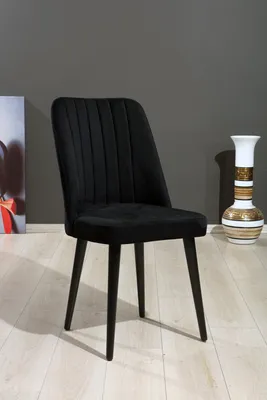Produktbild von Skye Decor, Polo - Black, Stuhlset (4 Stück), Schwarz, 100 % MDF, 46 x 45 x 92 cm