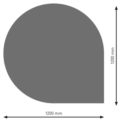 Produktbild von Raik Bodenplatte B6 Tropfen gussgrau pulverbeschichtet 1200 x 1200 mm