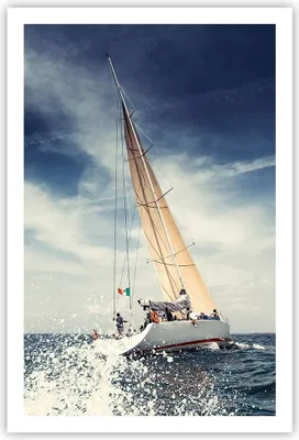 Produktbild von Poster - Poster ohne Rahmen - Segeln Yacht Reise - 61x91,5 cm - Wand Bild - Wanddeko - Wandbilder - Kunstposter - Wandposter - Bilder - Kunstdruck - Wanddekoration - Wandbild - P2XPA61x91-2797