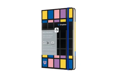 Produktbild von Moleskine Smart Notizbuch, Dropbox Connected, Fester Einband, Large/A5, Blanko, Schwarz