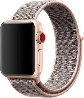 Produktbild von BStrap Nylon Armband für Apple Watch 42/44/45mm, Rose Gold