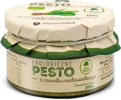 PESTO Z CZOSNKU NIEDŹWIEDZIEGO BIO 200 g - DARY NATURY
