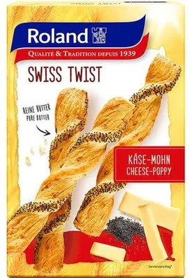 Immagine prodotto di Formaggio apéro svizzero Roland - semi di papavero 100 g / bastoncini di biscotto