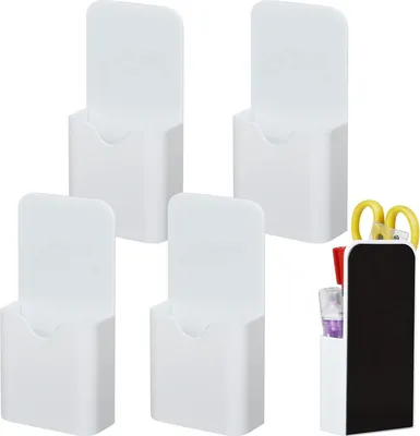 Produktbild von Magnetische Markierhalter - Whiteboardstiftehalter - 4 Stück - Weiß