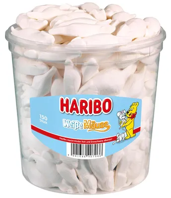 Produktbild von HARIBO WEISSE MÄUSE Schaumzucker 150 St.