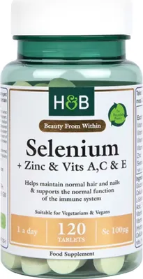 Produktbild von Holland And Barrett | Selenium 100 mcg + Zinc & Vits A, C & E