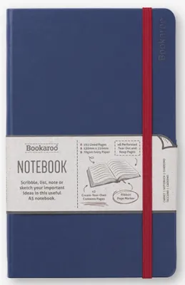 Obrázok produktu pre Bookaroo Zápisník A5 s tvrdou väzbou, tmavomodrý