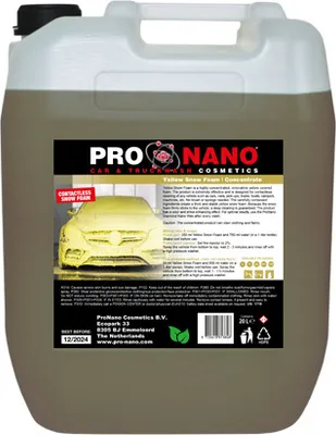 Produktbild von 20L ProNano Yellow Snow Foam | Konzentratprodukt | Kontaktloses Autoshampoo für LKW und PKW