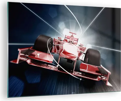 Produktbild von Bilder auf glas - Formel Geschwindigkeit Motor - 70x50cm - Glasbilder - Wandbilder - Kunstdruck - zum Aufhängen bereit - Wanddekoration aus Glas - Glas Bilder - Wandbild auf Glas - GAA70x50-2677
