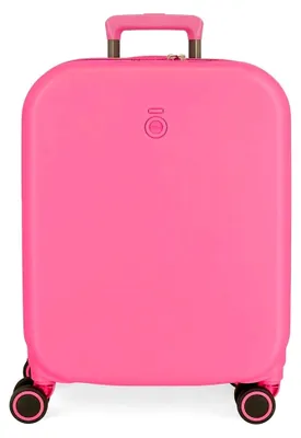 Produktbild von Annie Kabinenkoffer, Rosa, 40 x 55 x 20 cm, Harter ABS-Kunststoff, integrierter TSA-Verschluss, 37 l, 3,22 kg, 4 Doppelräder, Handgepäck, Handgepäck, Rosa, Kabinenkoffer