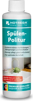 Produktbild von HOTREGA Spülen-Politur 250 ml - Küchen-Spülen Spezial-Politur, Reinigung Pflege