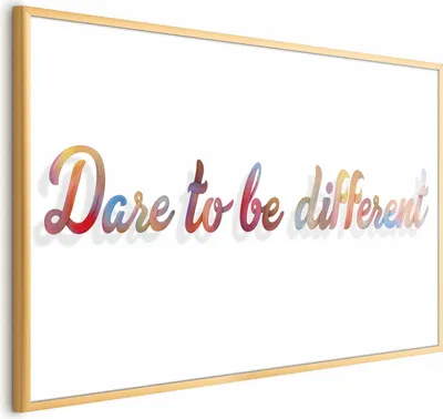 Obrázek produktu pro Plakátový papír Plakát - Odvaž se být jiný 90x60 cm Text m-A-0760-ao-a