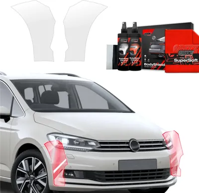 Obrázek produktu pro Ochranná fólie 2 v 1 Grizz Protector na nárazník – Volkswagen VW Touran (2024–2025)