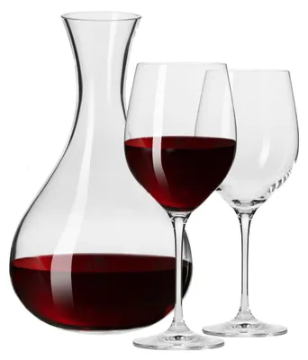 Produktbild von KROSNO Harmony Wasser- und Getränkeset Klar, 3er-Set, Karaffe 6000 ml und Gläser 450 ml
