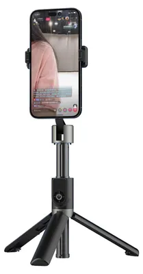 Immagine prodotto di Stick per selfie Dudao F18 1.1 m con treppiede e telecomando Bluetooth - nero