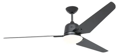 Image de Ventilateur de plafond à basse consommation avec éclairage et télécommande Eco Aviatos 162 cm Gris basalte