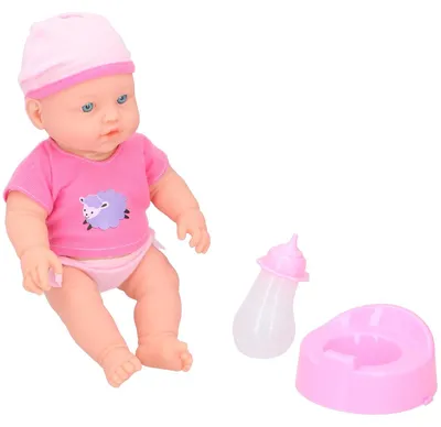 Obrázek produktu pro Panenka My Baby & Me s lahvičkou a nočníkem - Panenka Wee-wee - Polyester - růžová