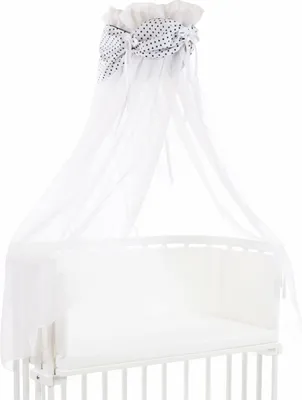 Produktbild von babybay Himmel Organic Baumwolle mit Schleife für alle Modelle, weiß Sterne blau