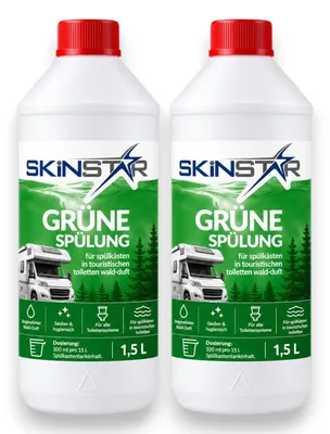 Produktbild von Chemietoiletten Sanitärflüssigkeit Spülwasserzusatz Zusatz Camping WC Wald-Duft - Typ: 3L Spülung