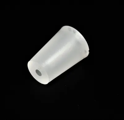 Produktbild von Konische Silikon Stopfen mit Loch 14.5/10.5mm - Silikonstopfen