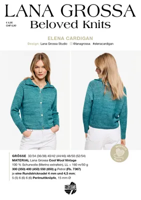 Produktbild von Lana Grossa ELENA CARDIGAN Beloved Knits No. 3