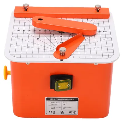 Zdjęcie produktu dla Elektryczna przecinarka do kartonu, bezpieczne narzędzie do rękodzieła, maszyna do cięcia papieru do domowych i szkolnych zajęć plastycznych – przecinarka do kartonu, wersja standardowa, wersja UE