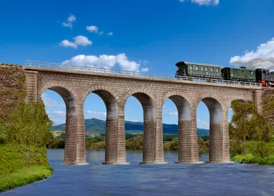 Produktbild von Kibri 37663 - N/Z Ravenna-Viadukt mit Eisbrecherfundamenten,eingleisig - Neu