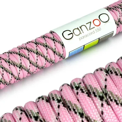 Imagen del producto de Cuerda paracord 550, tipo 3, de 4 mm de diámetro, 30 metros de longitud, ideal para actividades al aire libre y camping