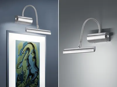 Produktbild von Bilderleuchte Silber matt mit Drehdimmer