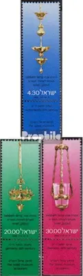 Produktbild von Briefmarken Israel 1980 Mi 822-824 mit Tab (kompl.Ausg.) gestempelt Sabbatlampen