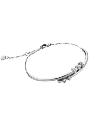 Produktbild von Esprit ESBR00342117 Damen Armband Edelstahl Silber weiß 22 cm