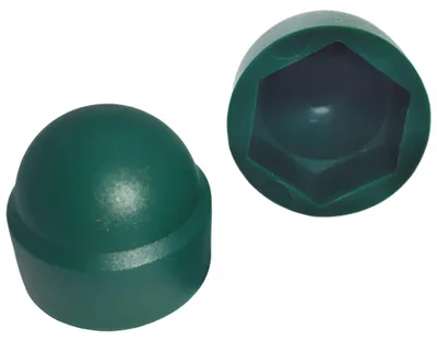 Produktbild von Schutzkappen für M12 Schrauben und Muttern RAL 6005 Grün 50 Stück Schlüsselweite 19mm