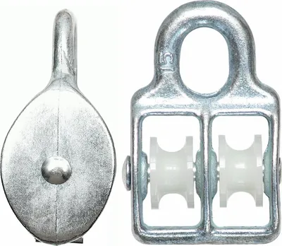 Produktbild von Seilrolle Drahtseilblock Umlenkrolle Blockseilrolle 15 doppelt