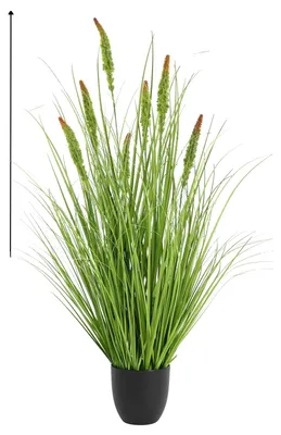 Obrázek produktu pro Dekorativní tráva, realistický vzhled, pro vnitřní použití, červený kočičí ocas, 150 cm