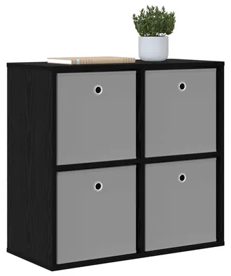 Obrázek produktu pro vidaXL Komoda se zásuvkami, černá, vzhled dubu, 68,5 x 32 x 67 cm