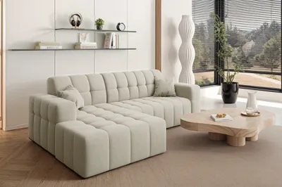 Produktbild von Kaiser Möbel Ecksofa L-förmiges Nimes-Eckmöbel links/rechts Ecru Links