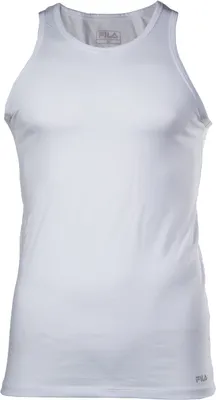 Obrázek produktu pro FILA pánské tílko - vesta, kulatý výstřih, jednobarevný žerzej, jednobarevná bílá M
