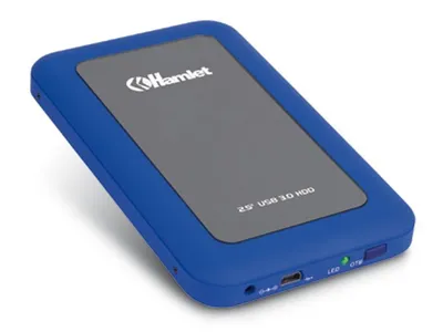 Obrázek produktu pro Hamlet 2.5" SATA-II, 2.5", SATA, Serial ATA II, 5 Gbit/s, Vyměnitelný za provozu, Modrá, Šedá
