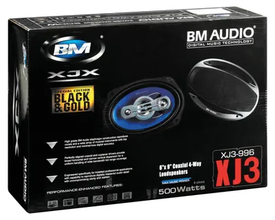 Produktbild von Boschmann XJ3 Koaxial-Lautsprecher Paar 4-Wege Ø160х225mm 500W 4Ohm 92dB 35-24.700Hz